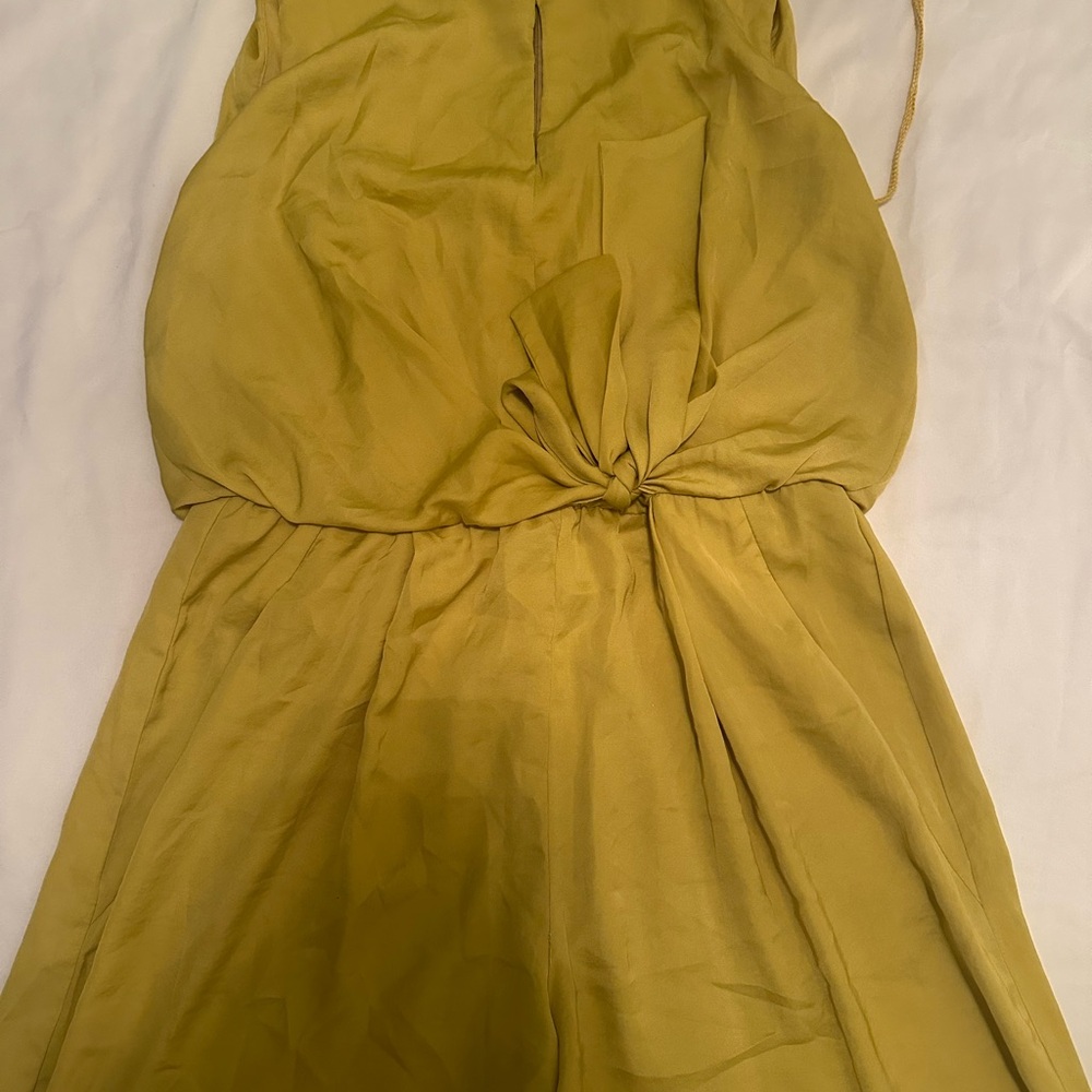 Elegant Olive Green Dress